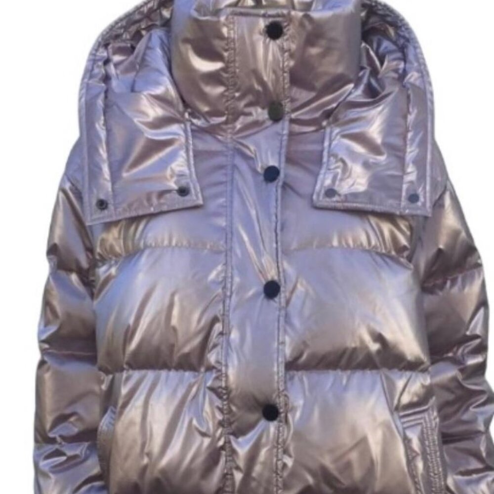 Pink down coat
